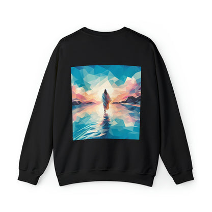 Jesus walks on water sweatshirt