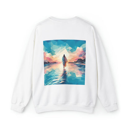 Jesus walks on water sweatshirt